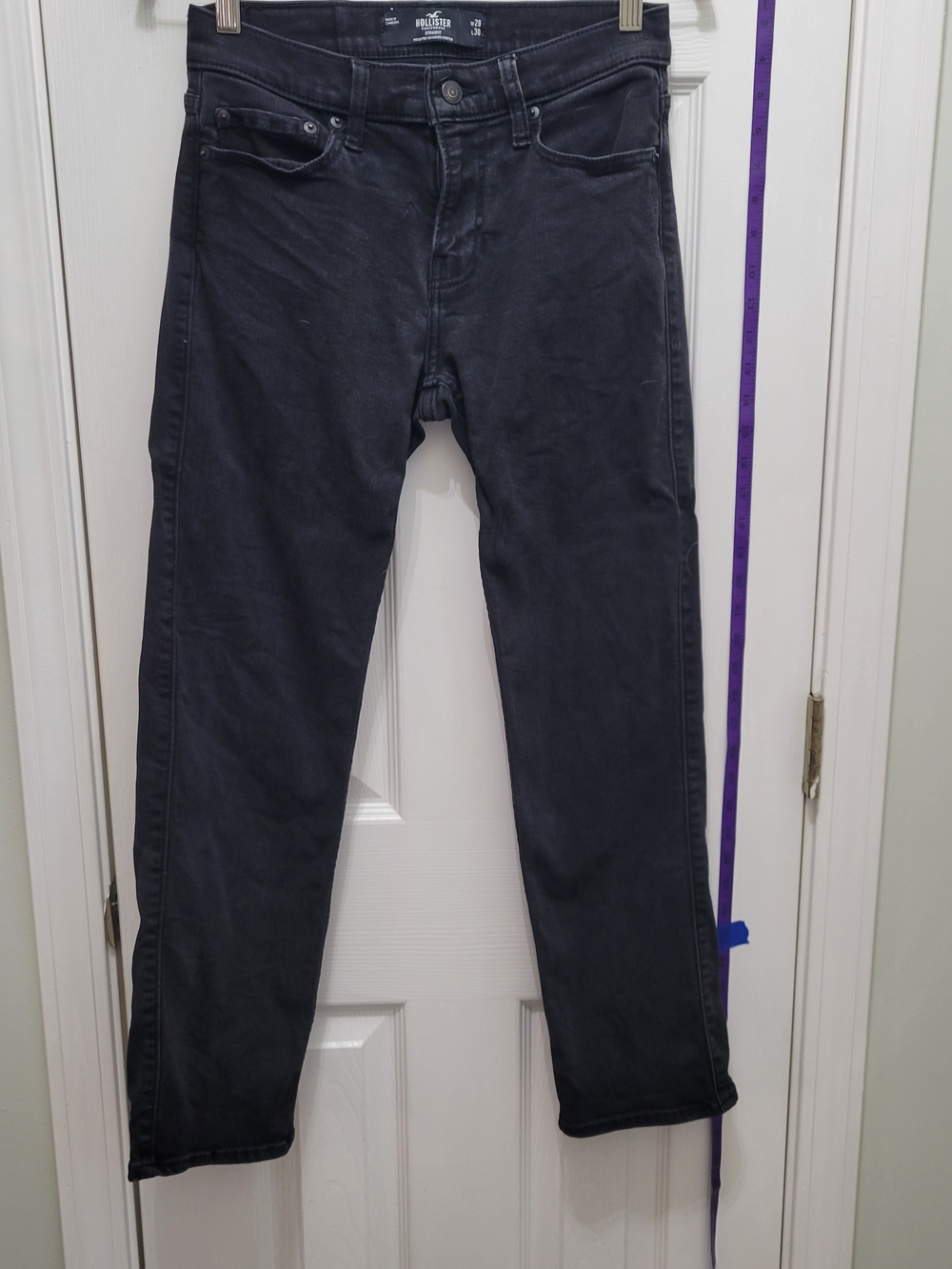 Hollister Men's Charcoal Slim-Straight Jeans
